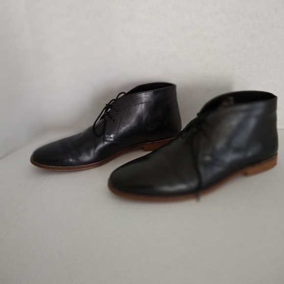 Ben Sherman Black Leather Chukka Boots - 12 main image 6
